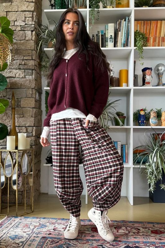 Oliver Knit Cardigan Burgundy
